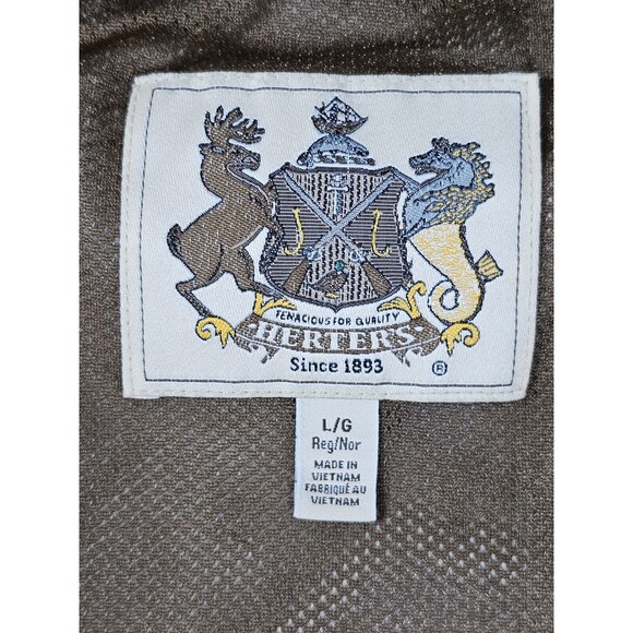 Herters Man SZ L Camouflage Hooded Full Zip Pocket Mesh Lining Hunting Jacket - Picture 7 of 10